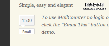 MailCounter 显示出文章被转寄的次数1