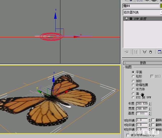 3D max制作蝴蝶舞动的GIF动画效果18