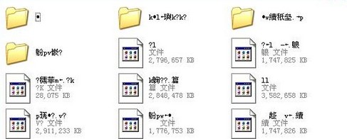 U盘文件夹无法打开提示无法读取源文件都是乱码1