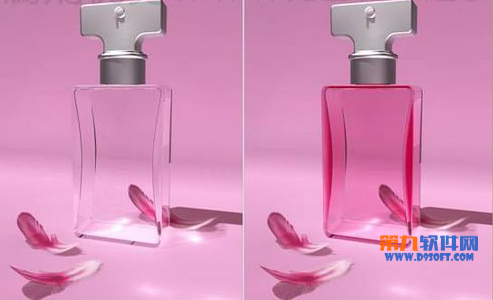 3ds max制作彩色透明香水瓶1