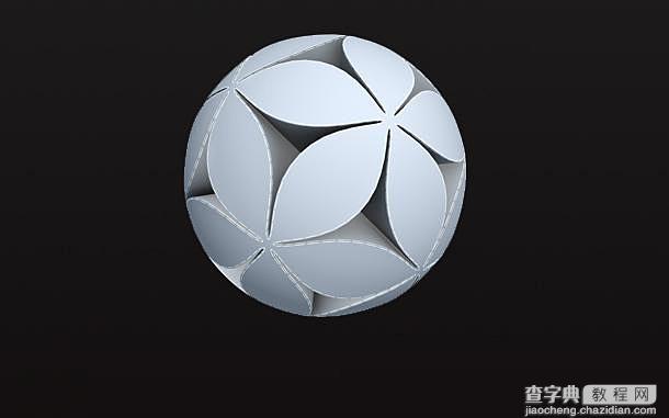 3DSMAX制作特殊的立体球体建模教程1