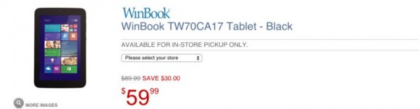 7英寸WinBook平板只要￥368！  创新Win8.1平板史上最低价1