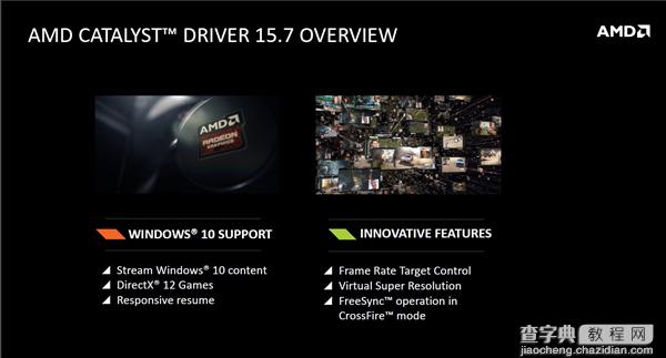 AMD催化剂全新正式版15.7发布：支持Win101