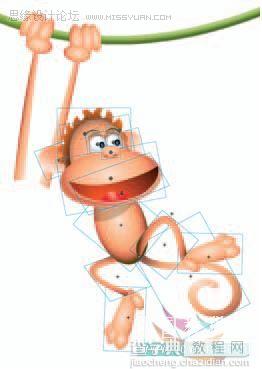 Flash cs3鼠绘教程：绘制一只可爱猴子的动画技巧介绍10