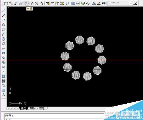 CAD怎么制作一个简单的环形阵列图形？6