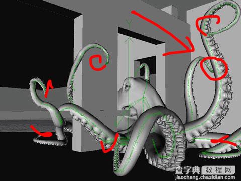 3DMAX建模教程：制作逼真的3D章鱼3