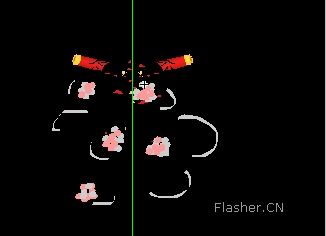 flash制作鞭炮的爆炸效果（不需AS）2
