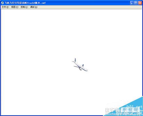 flash引导层动画:引导层制作飞行的飞机12