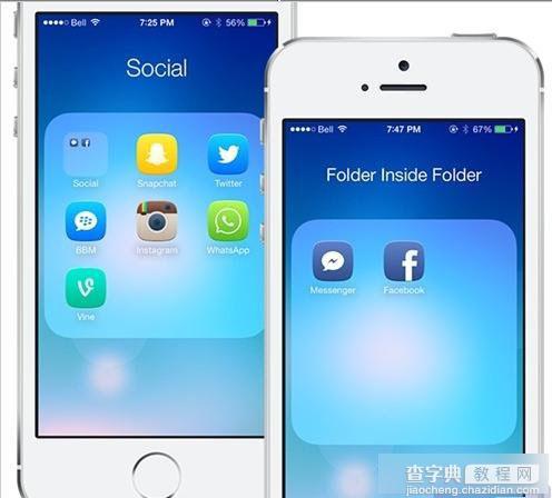 ios7.1怎么建文件夹 在iOS7.1系统桌面上创建嵌套文件夹方法教程1