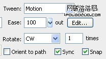 用Flash制作图片模糊翻转切换动画效果4