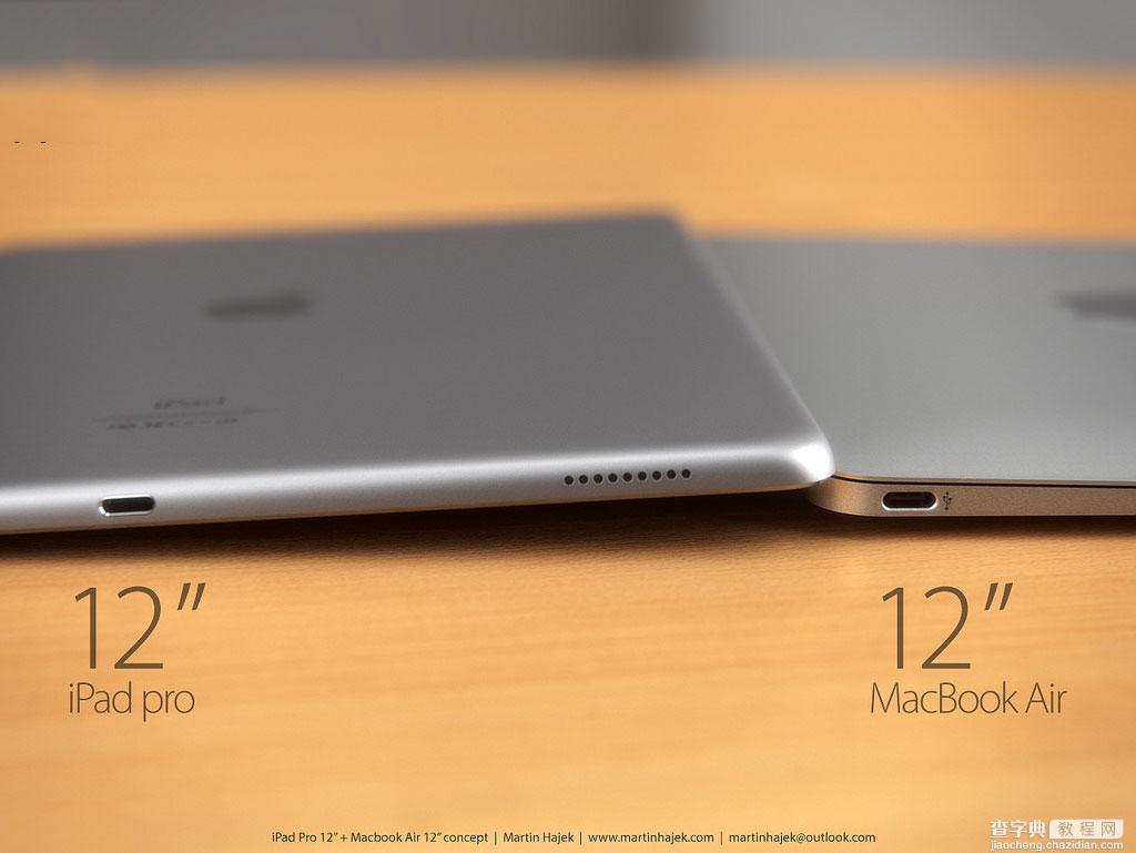 iPad Pro对比12寸MacBook Air 3D概念图赏4