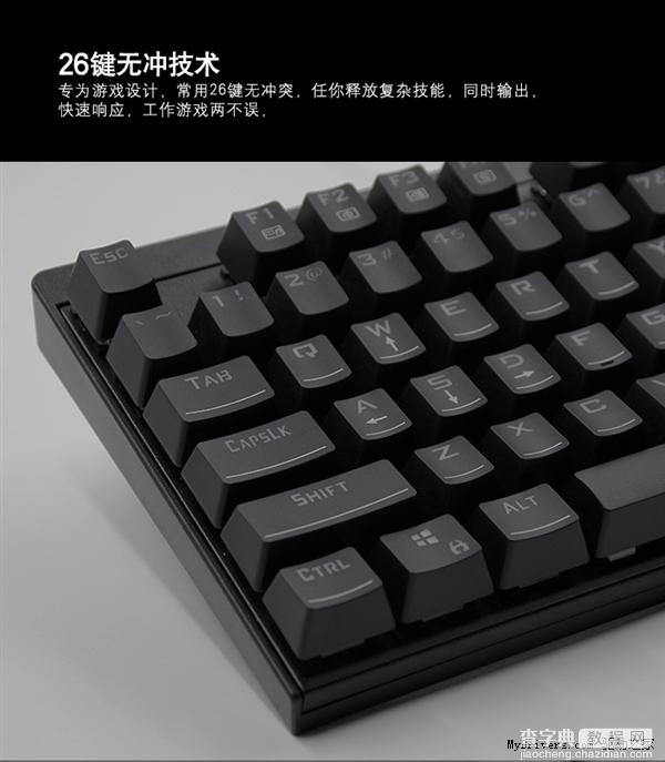 联想MK系列机械键盘发布：青轴 能防水 199元起8
