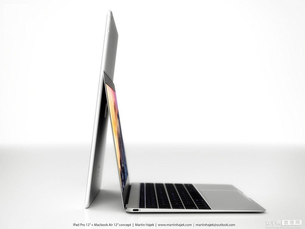 iPad Pro对比12寸MacBook Air 3D概念图赏11