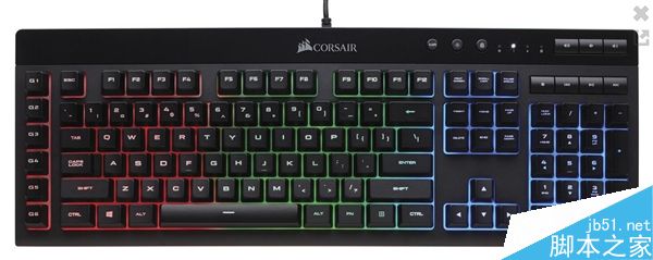 海盗船推出非机械轴体游戏键盘K55 RGB(薄膜键盘):手感超机械键盘1