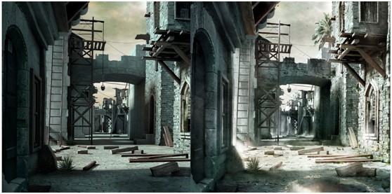3DSMax渲染教程：渲染战后古城场景图18