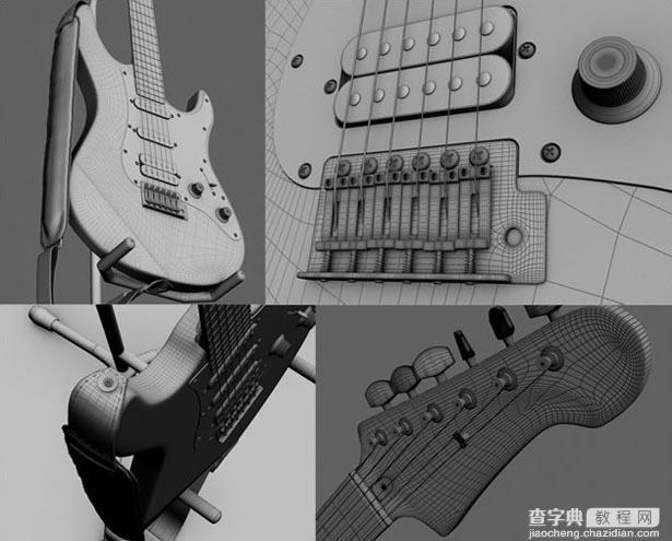 3DSMAX打造有吉他的卧室一角教程4