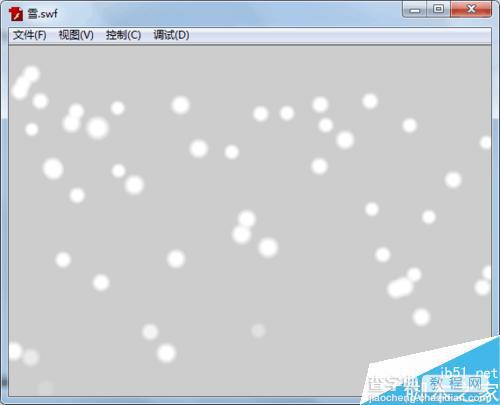 Flash 代码制作漂亮的下雪动画的效果1