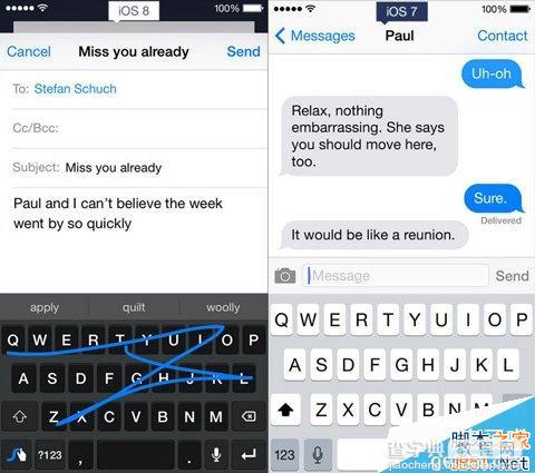 ios8怎么样？ 苹果iOS8对比iOS7有什么变化？7