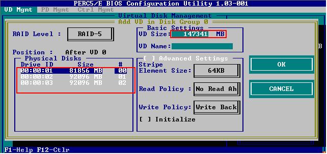 DELL R710做RAID5磁盘阵列的图文方法16