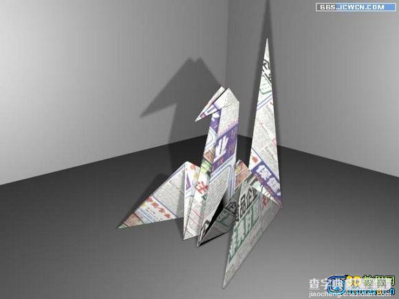 教你如何用3Dmax制作千纸鹤多边形建模1