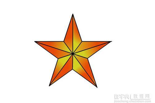 教你用flash画一个漂亮标准的立体五角星23