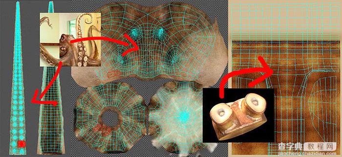 3DMAX建模教程：制作逼真的3D章鱼5