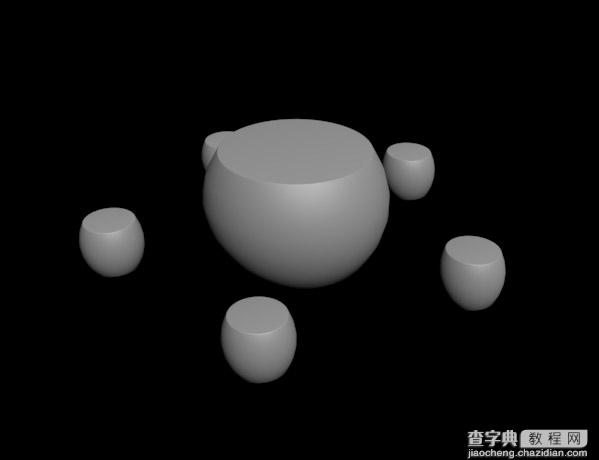 利用3DsMax2013锥化修改器制作石桌石凳3D模型建模1