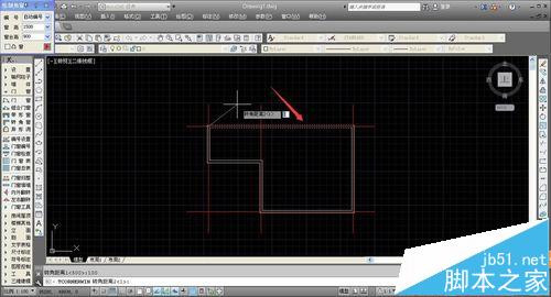 CAD建筑图纸中怎么绘制转角窗和轴网墙?13