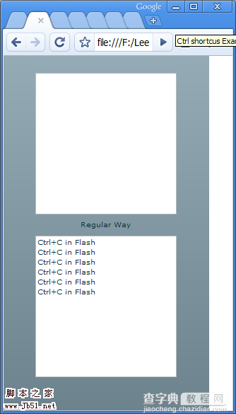 FLASH CTRL+C SHORTCUT IN IE 快捷键在IE中失效3