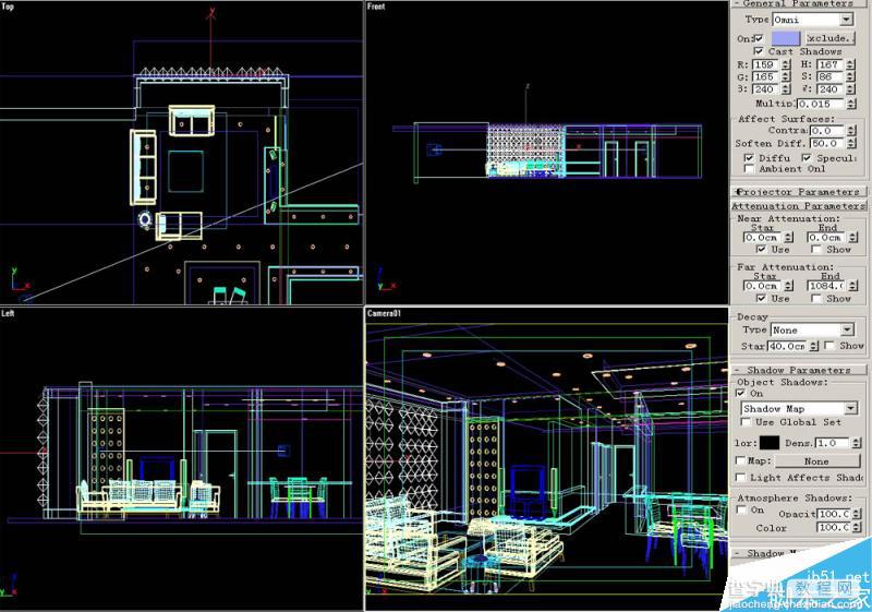 3DSMAX默认渲染器渲染出高品质客厅效果图2