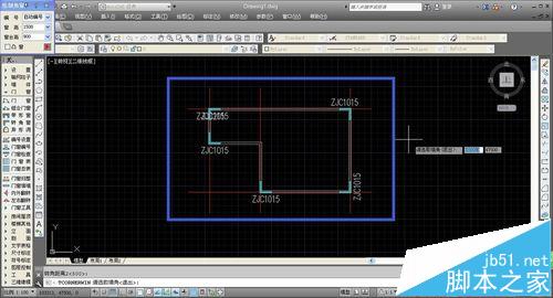 CAD建筑图纸中怎么绘制转角窗和轴网墙?16