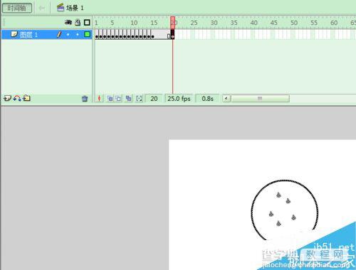 flash逐帧动画制作画饼充饥动画效果6
