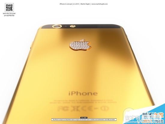 比土豪金还黄的iPhone6渲染图曝光 钻石标志亮瞎眼8