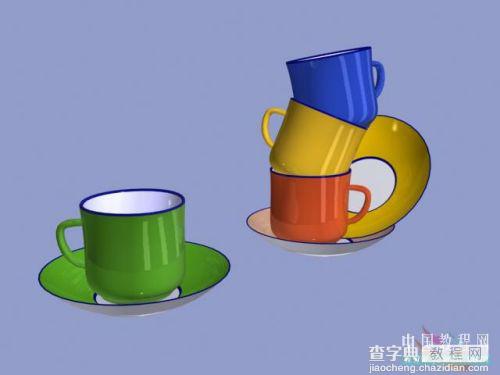 3DSMAX制作色彩艳丽逼真的陶瓷茶杯1