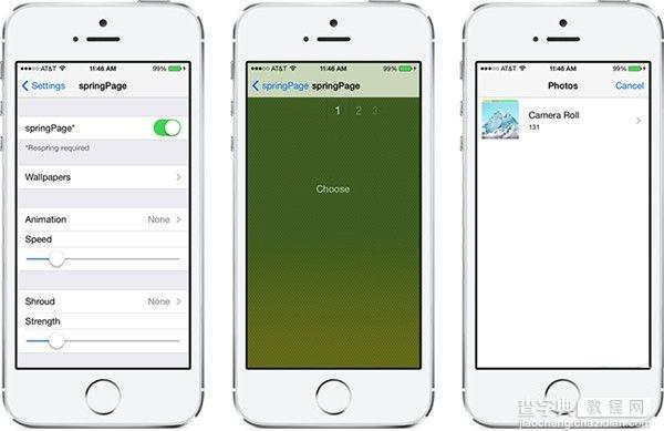 安装使用springPage插件让iPhone桌面的每个界面都显示不同壁纸教程2