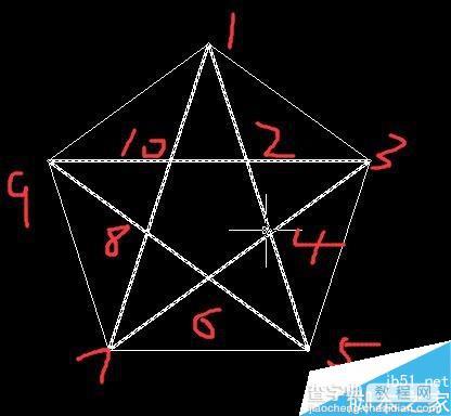 CAD怎么绘制一个标准的五角星?5