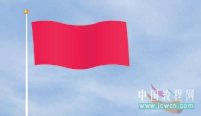 Flash cs3运用遮罩鼠绘飘扬的红旗帜12
