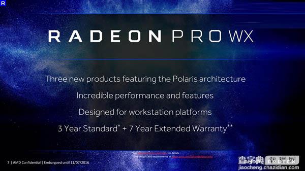 AMD Radeon Pro WX专业显卡正式发布:采用14nm北极星架构12