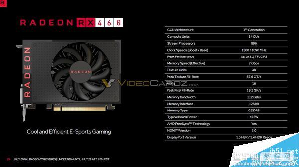 AMD RX470和RX460显卡上市时间、游戏跑分全曝光6