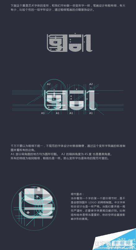 设计师必看:中文美术字标准制图教程3