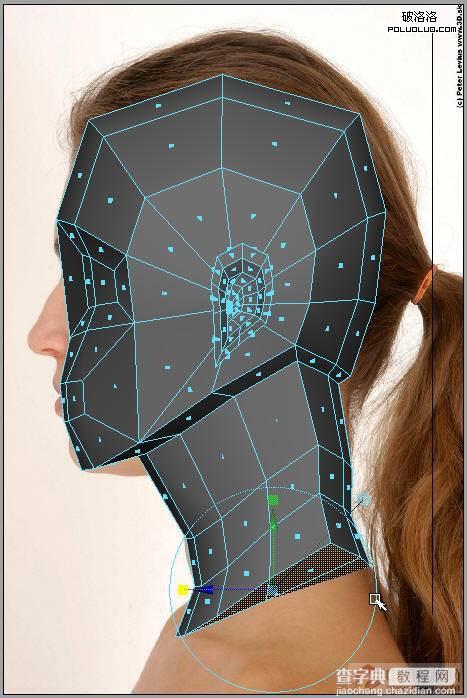 maya建模教程：图文介绍在maya中制作女孩头像建模的过程20