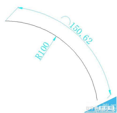 CAD指定长度的弧线怎么画?1
