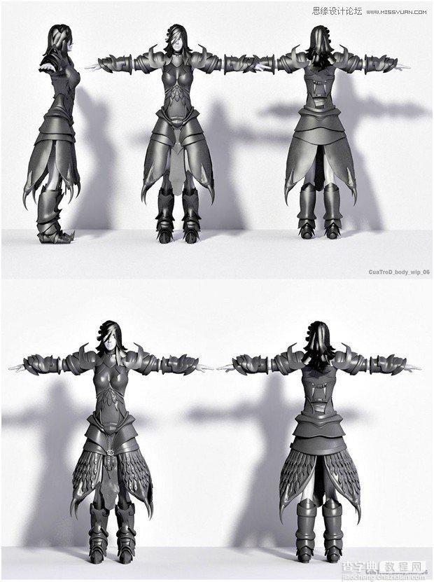 3Ds Max制作超酷龙形残绕的女战神教程7
