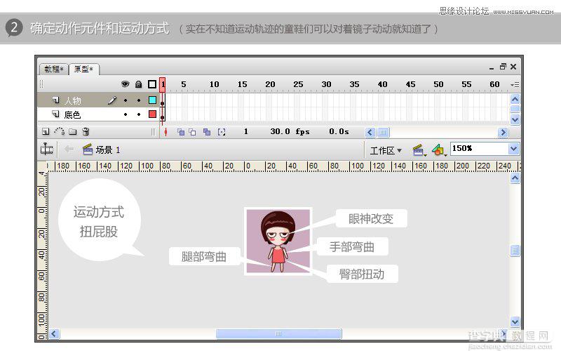 使用Flash制作牛丑丑的表情 Flash制作GIF完整分享3