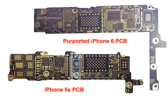 4.7英寸版iPhone6主板曝光螺丝孔与外壳相符1