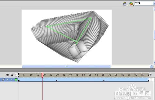 Flash制作旋转的3D立体盒动画教程14