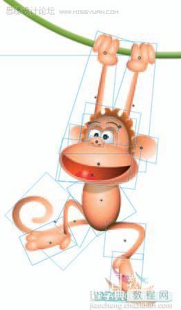 Flash cs3鼠绘教程：绘制一只可爱猴子的动画技巧介绍2