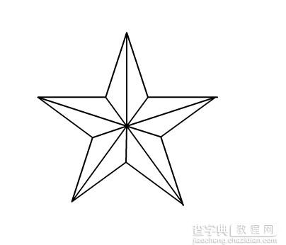 教你用flash画一个漂亮标准的立体五角星19