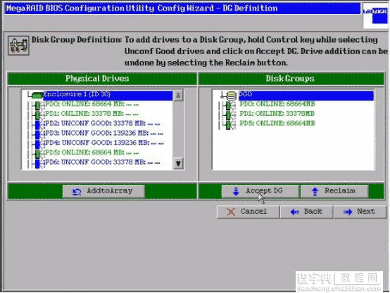 IBM X 3650 ServeRAID MR SAS/SATA Controller WebBIOS CU配置方法3