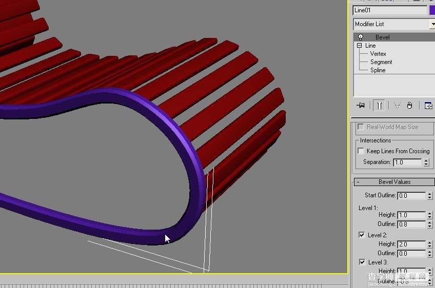 3DSMAX轻松打造休闲木质躺椅模型教程8